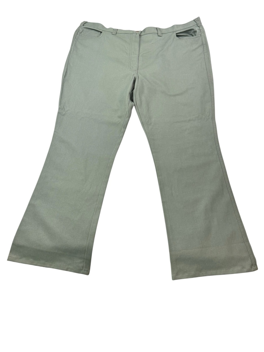 Women’s Workwear Boot Cut Jeans Sage Green Size 24 Regular NWT